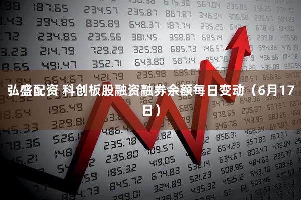 弘盛配资 科创板股融资融券余额每日变动（6月17日）