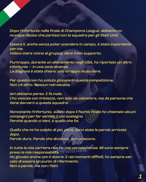 展鹏配资 劳塔罗点炮，他硬刚马洛塔，国米内战开打？