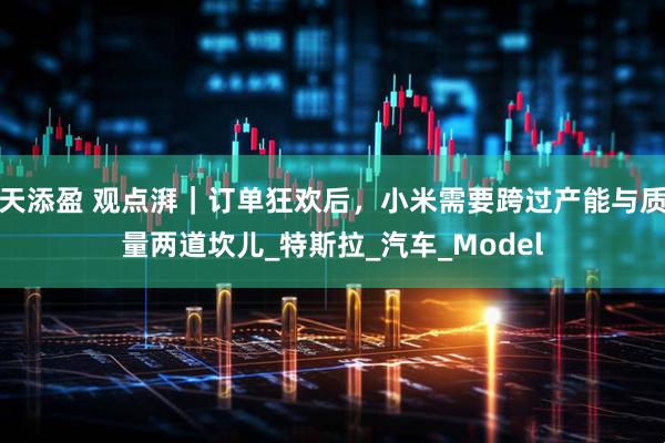 天添盈 观点湃｜订单狂欢后，小米需要跨过产能与质量两道坎儿_特斯拉_汽车_Model